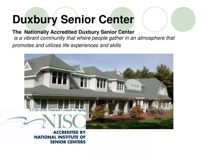 duxbury senior center