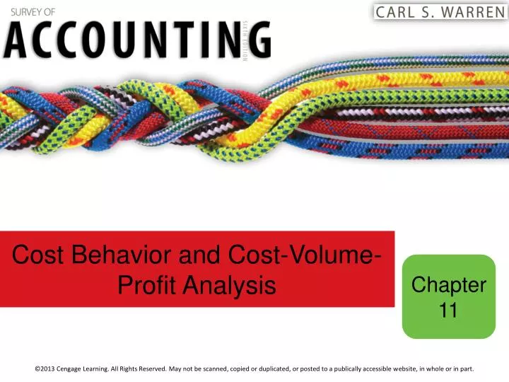 cost behavior and cost volume profit analysis