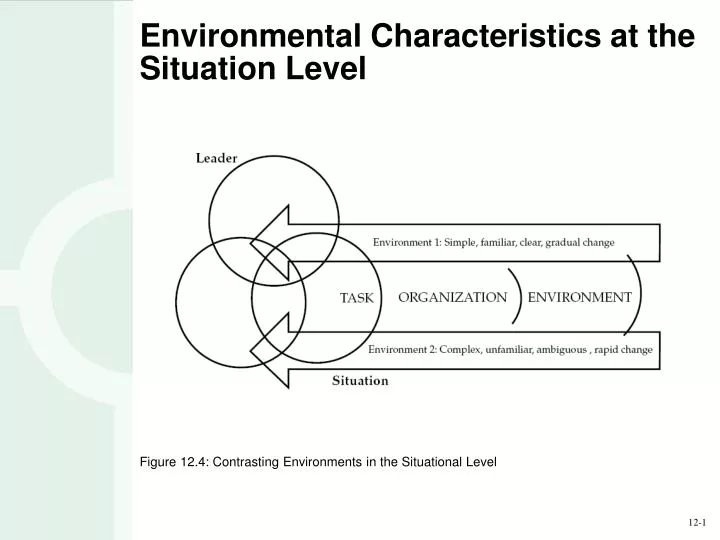 environmental characteristics at the situation level