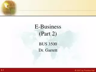E-Business (Part 2)