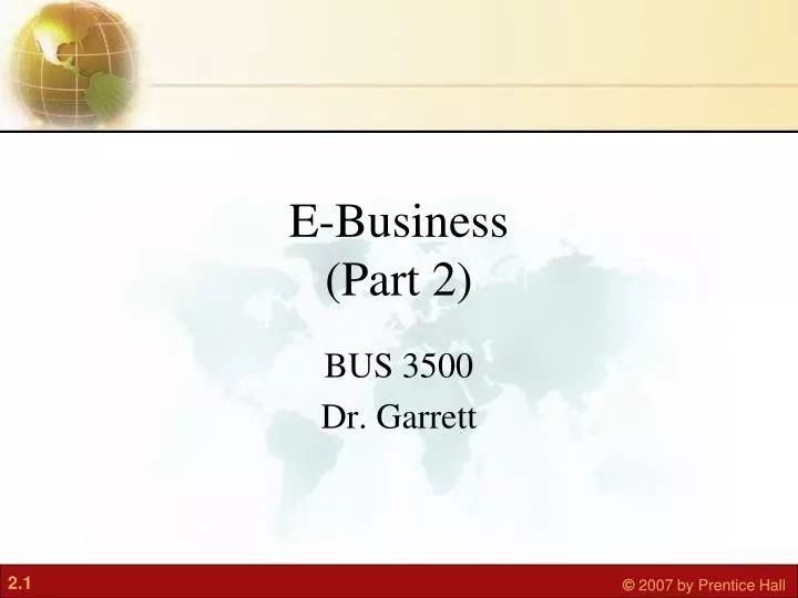 e business part 2