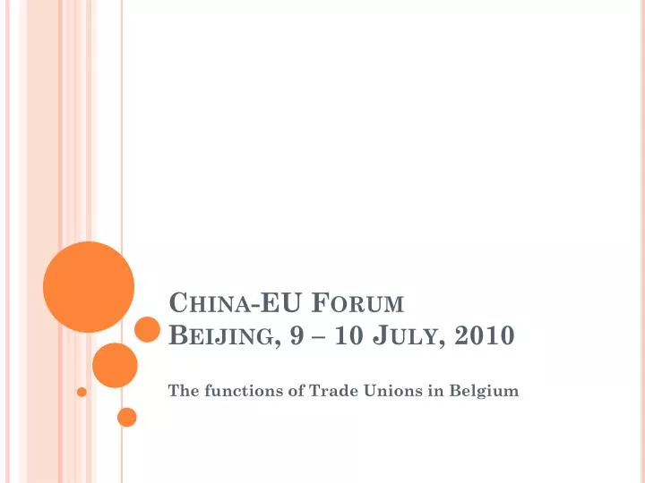 china eu forum beijing 9 10 july 2010