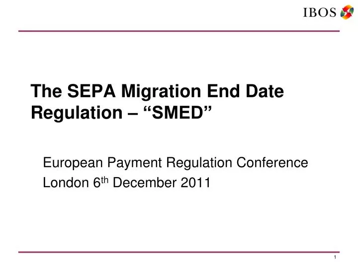 the sepa migration end date regulation smed