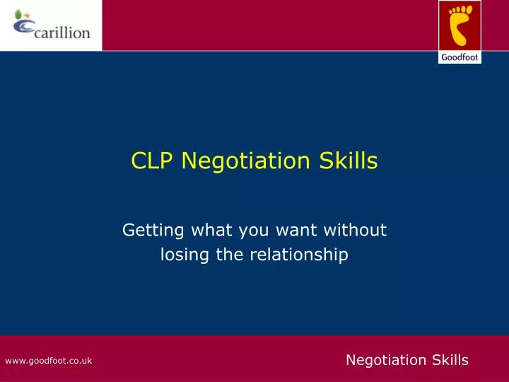 clp negotiation skills