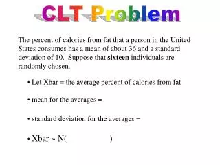 CLT Problem