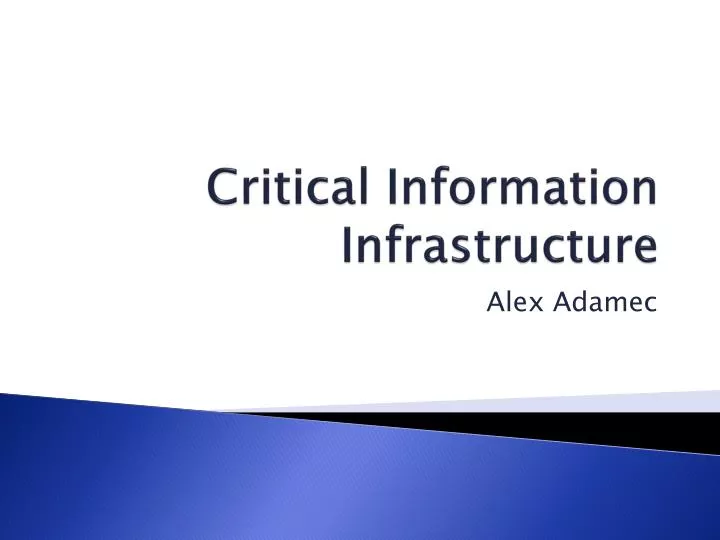 critical information infrastructure