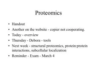 Proteomics