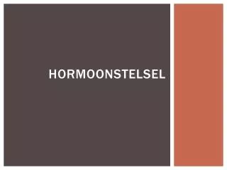 hormoonstelsel