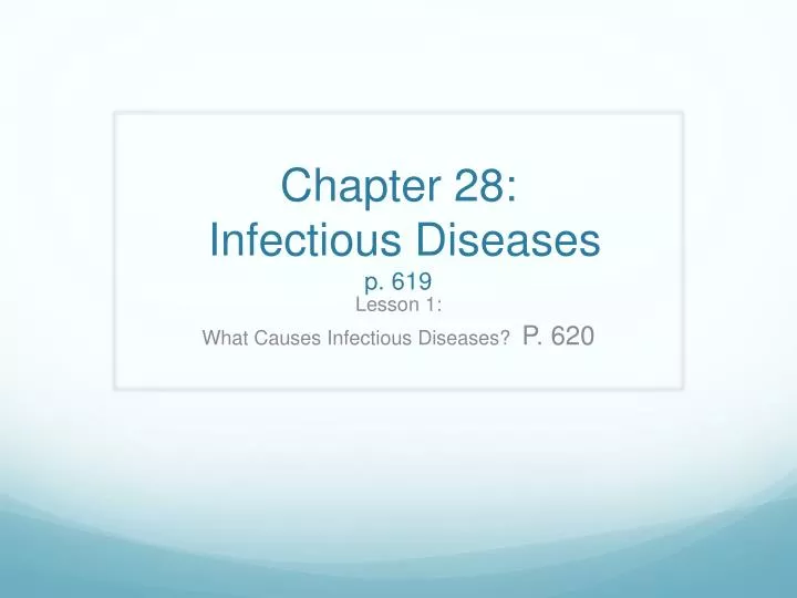 chapter 28 infectious diseases p 619