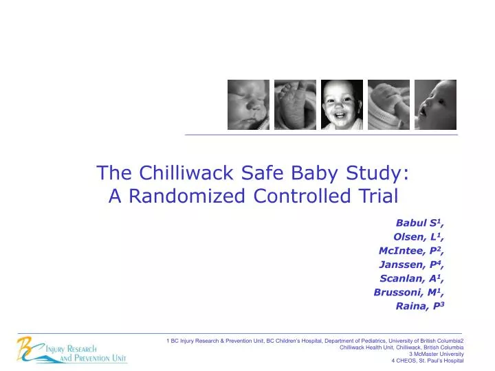 the chilliwack safe baby study a randomized controlled trial