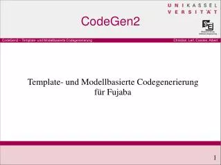 template und modellbasierte codegenerierung f r fujaba