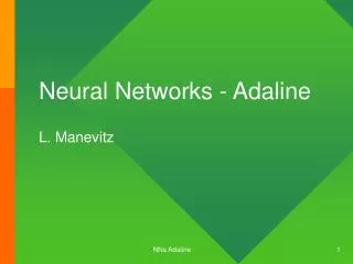Neural Networks - Adaline