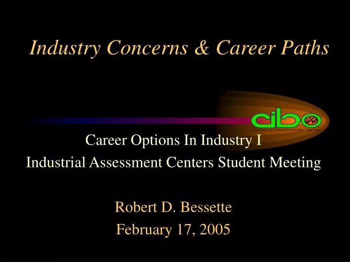 industry concerns career paths