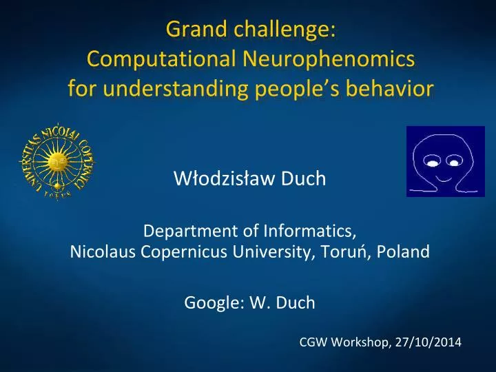 g rand challenge computational neurophenomics for understanding people s behavior