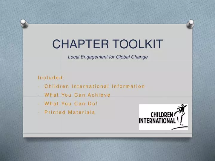 chapter toolkit local engagement for global change