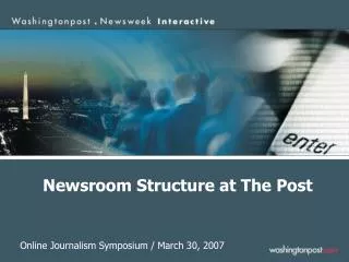 Newsroom Structure at The Post