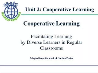 Unit 2: Cooperative Learning