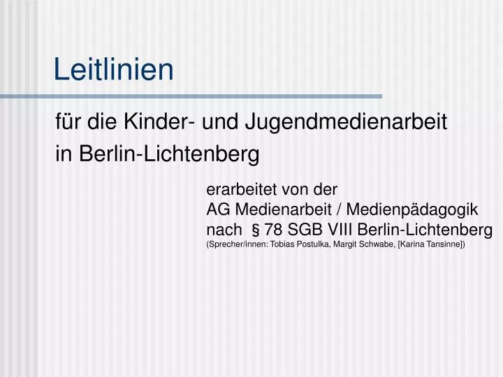 leitlinien