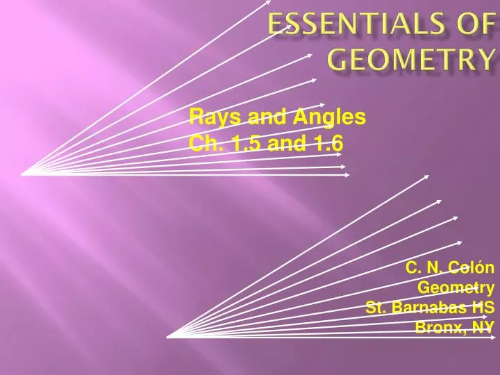 essentials of geometry