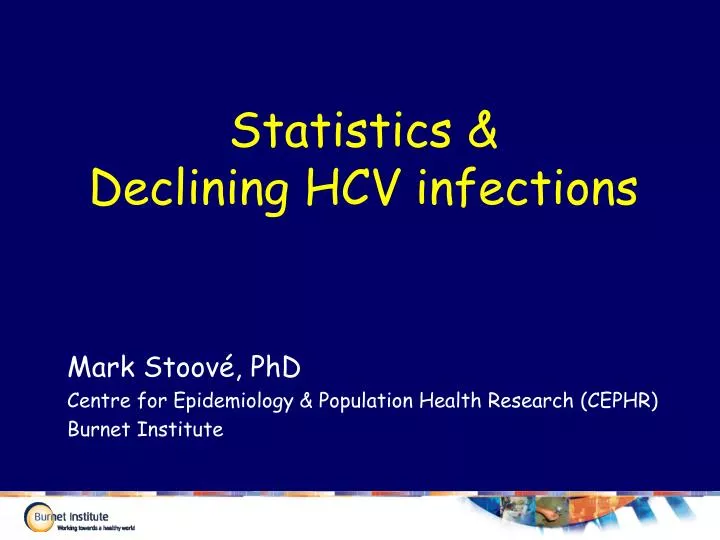 statistics declining hcv infections