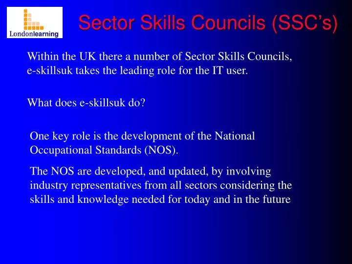 sector skills councils ssc s