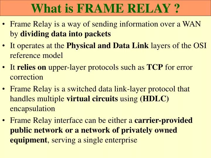 what is frame relay