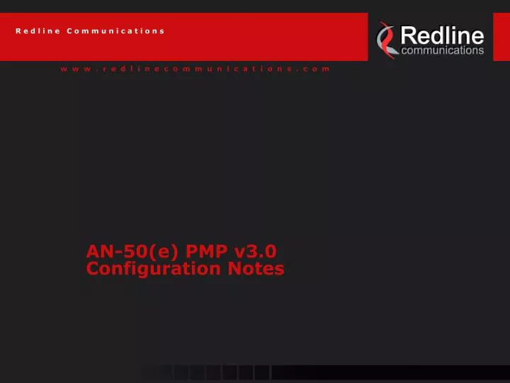 an 50 e pmp v3 0 configuration notes