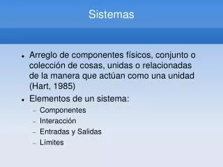 sistemas