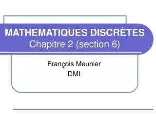 mathematiques discr tes chapitre 2 section 6