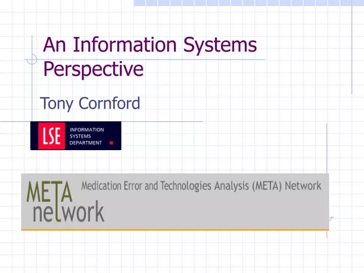 an information systems perspective