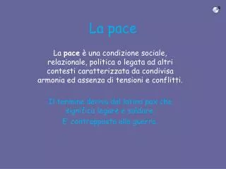 la pace