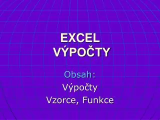 excel v po ty