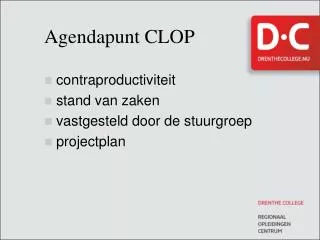agendapunt clop