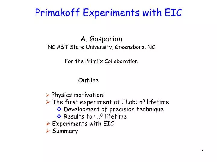 primakoff experiments with eic