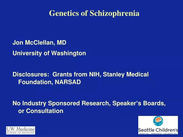 genetics of schizophrenia
