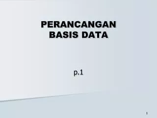 perancangan basis data