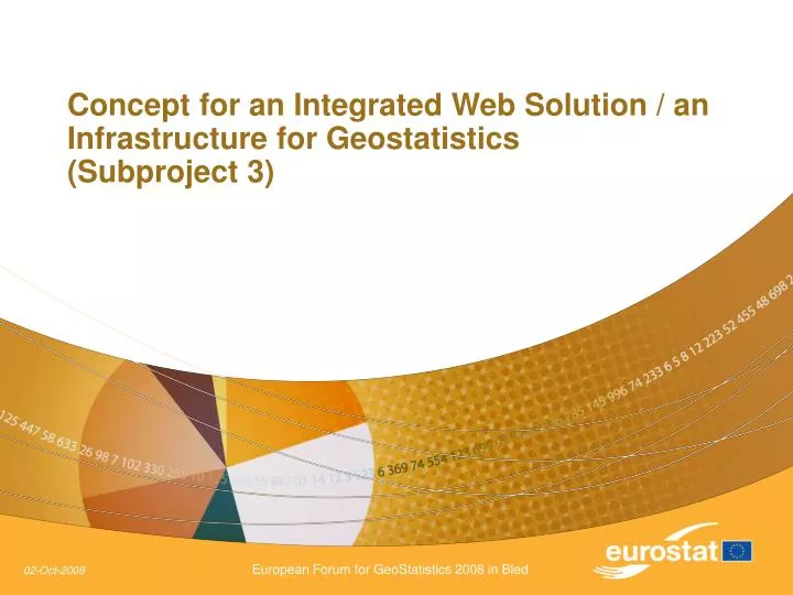 concept for an integrated web solution an infrastructure for geostatistics subproject 3