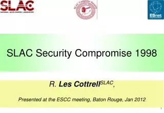 SLAC Security Compromise 1998