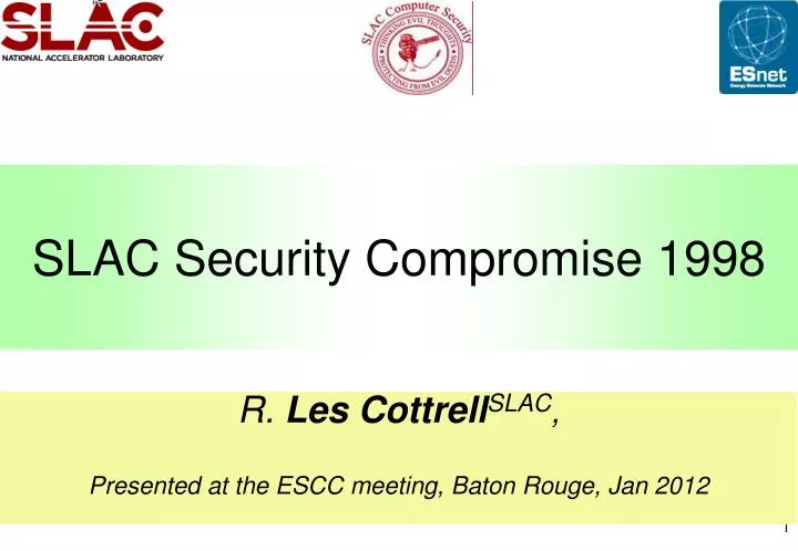 slac security compromise 1998