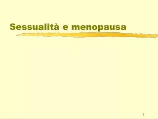 sessualit e menopausa