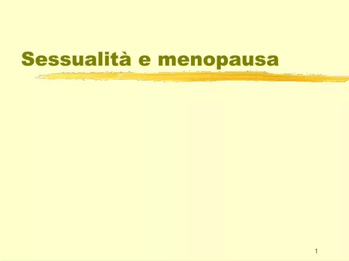 sessualit e menopausa