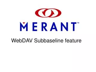 WebDAV Subbaseline feature