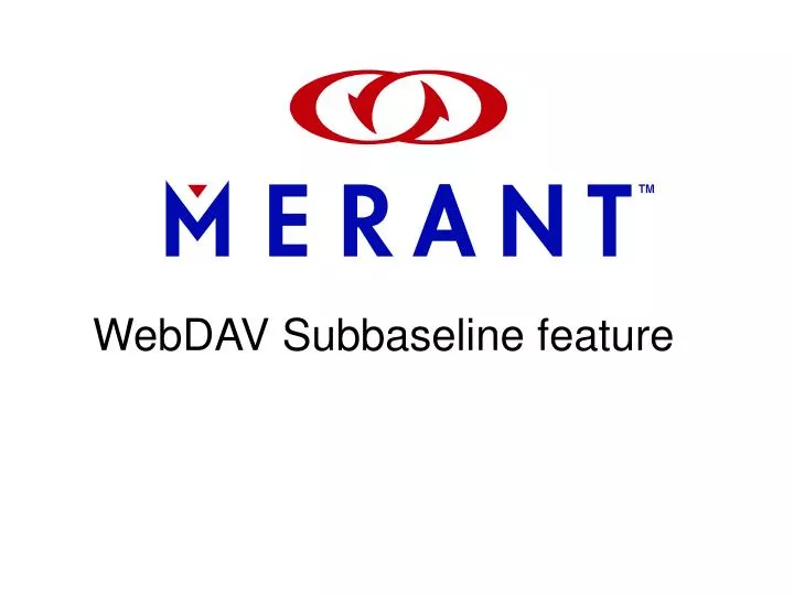 webdav subbaseline feature