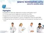 Advancing Cancer Diagnostics: Genetic Technologies Limited's Innovative Solutions - slide 1