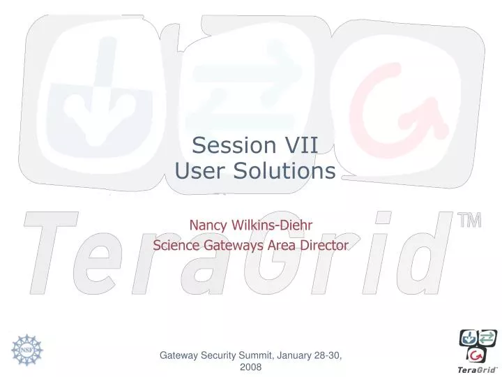 session vii user solutions
