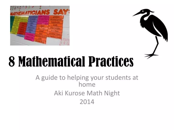 8 mathematical practices