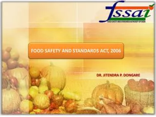 FOOD SAFETY AND STANDARDS ACT, 2006