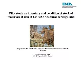 Prepared by the Sub-Center for stock of materials at risk and Culturale Heritage