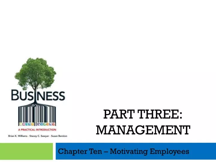 chapter ten motivating employees