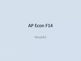 AP Econ F14